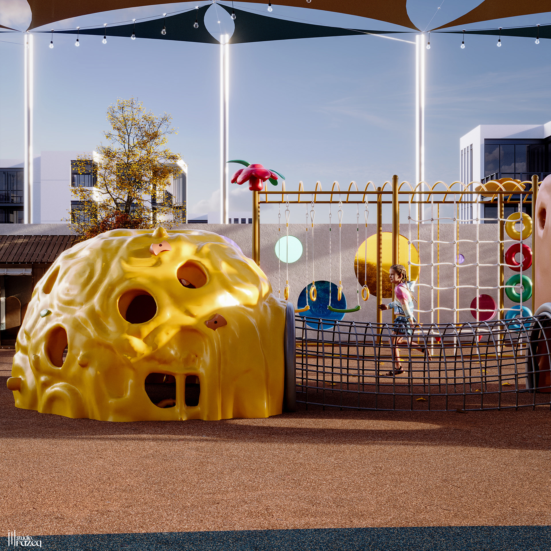 “Atfalona world”幼儿园操场丨阿曼丨Almozun Designs-3