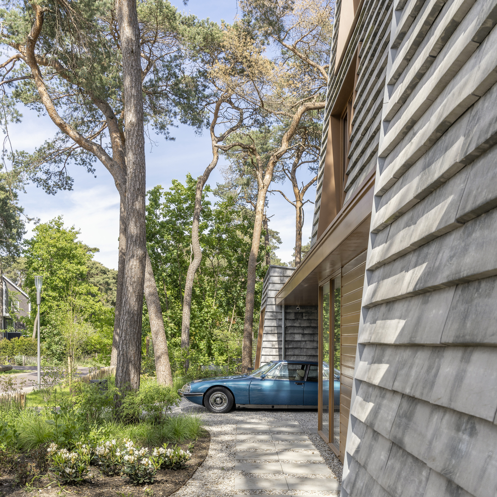 荷兰森林中的现代住宅-43