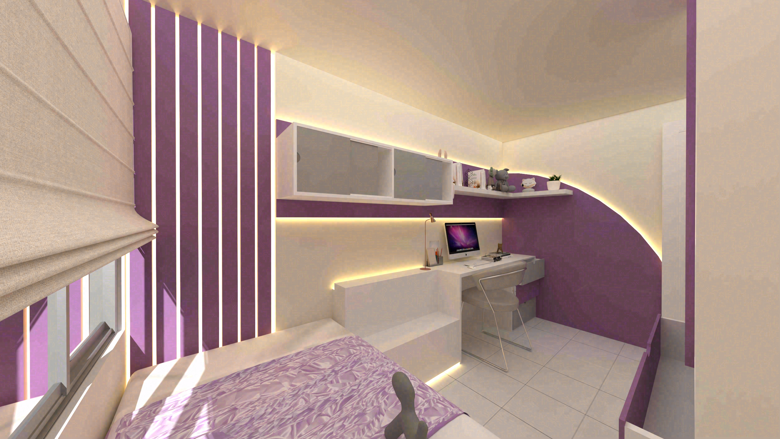 Two proposals for a girl's room.-7