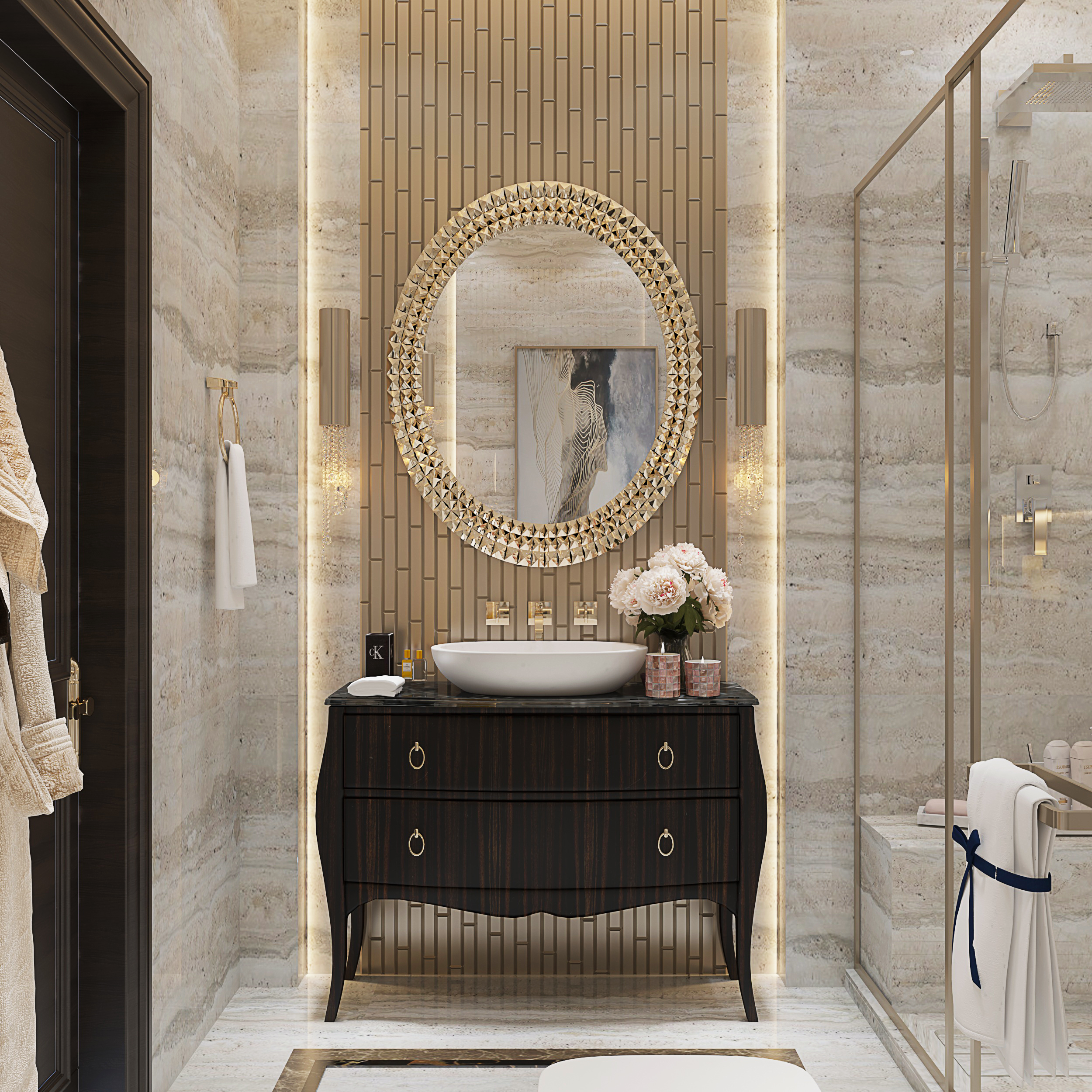 Master Bathroom With Classic Touch-4