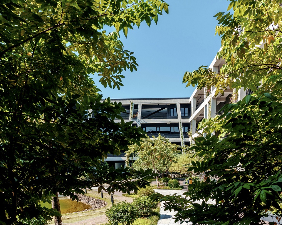 混凝土蕾丝 · 越南高科技园区的绿色办公楼-7