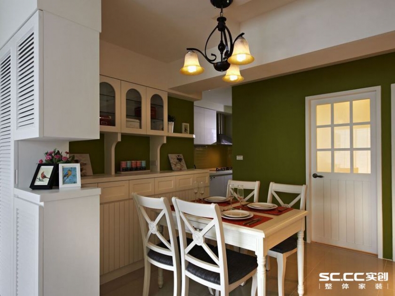 中环花苑103平三居乡村田园风格设计-7