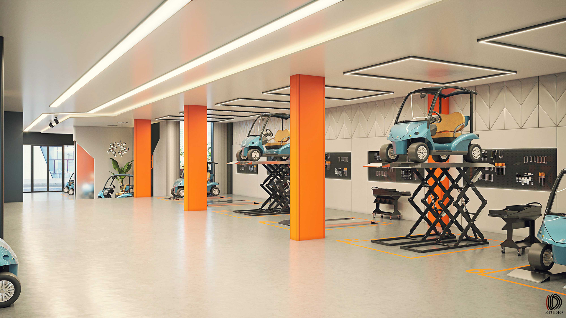 展厅设计丨阿联酋迪拜丨Luxury Carts Group-12