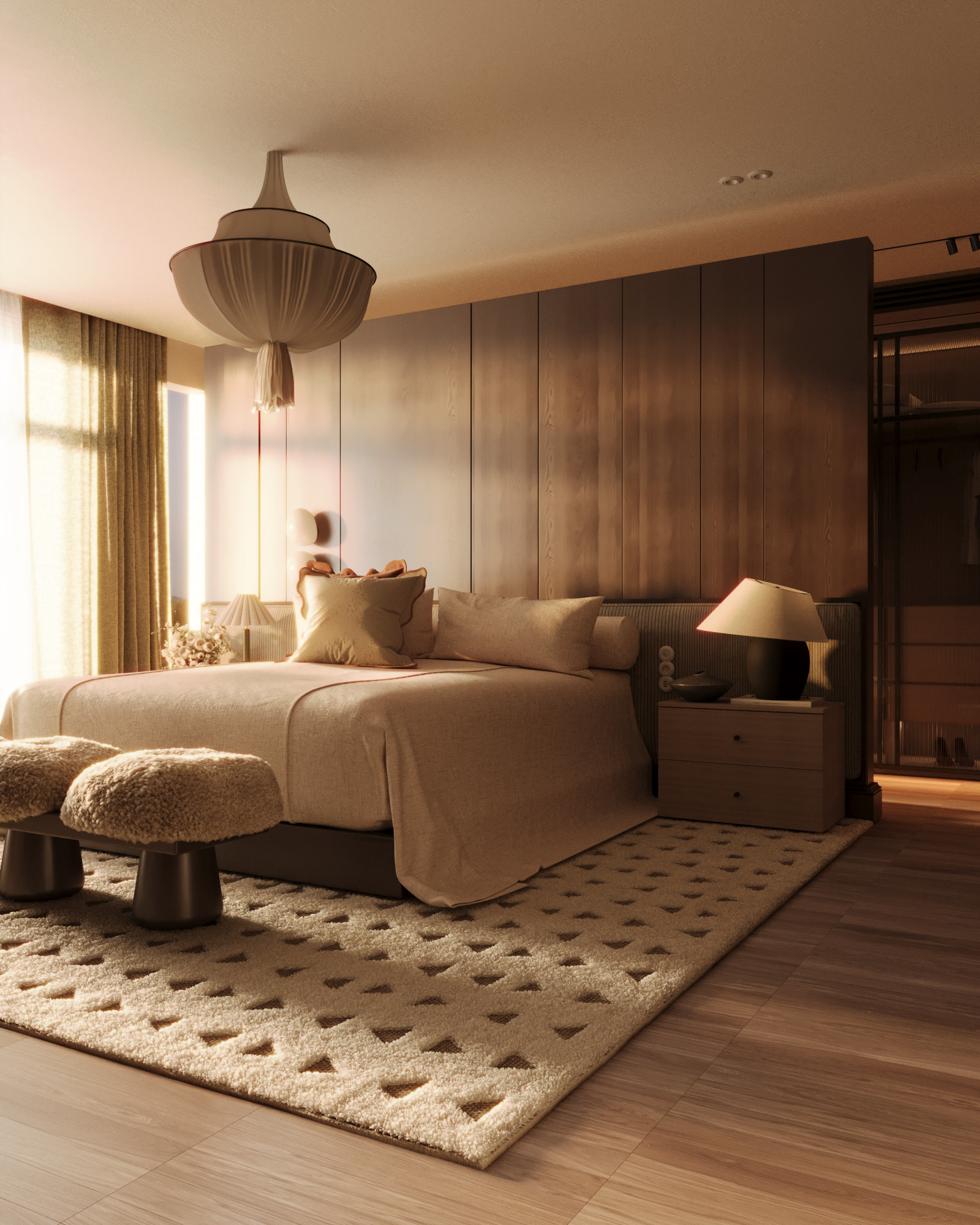 瑞士酒店主卧设计丨M a r w a n S h a a b a n-11