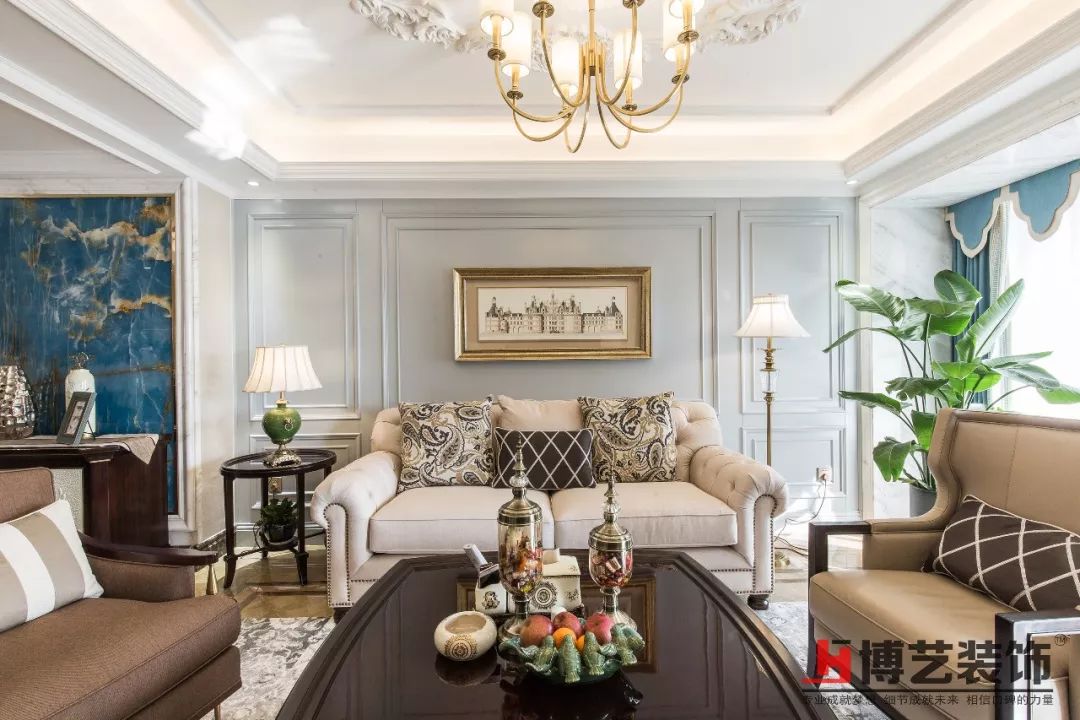 万达华府 140㎡美式轻奢家居，精致优雅的“绮梦”-10