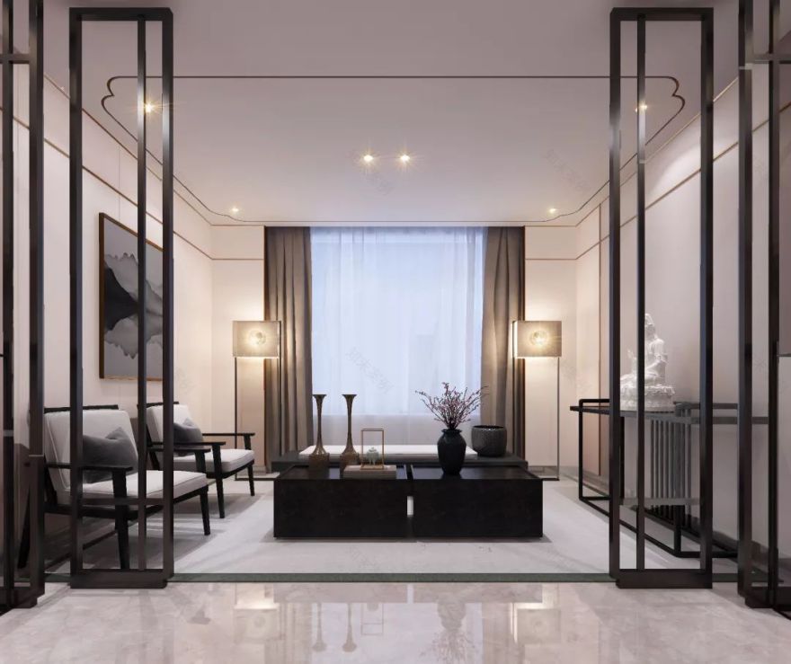合肥政务区 740㎡新中式别墅设计,打造优雅私宅环境-41