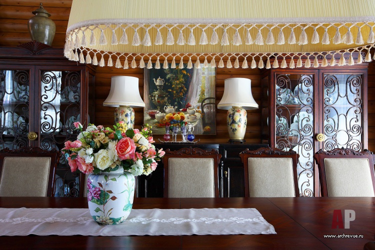 两层英式古典风格原木住宅-19