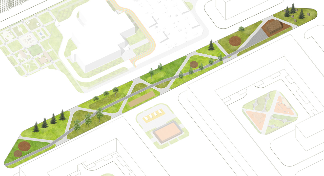 “Новомолоково” 第二阶段舒适级住宅综合体景观设计丨俄罗斯莫斯科丨Megabudka 建筑事务所-64