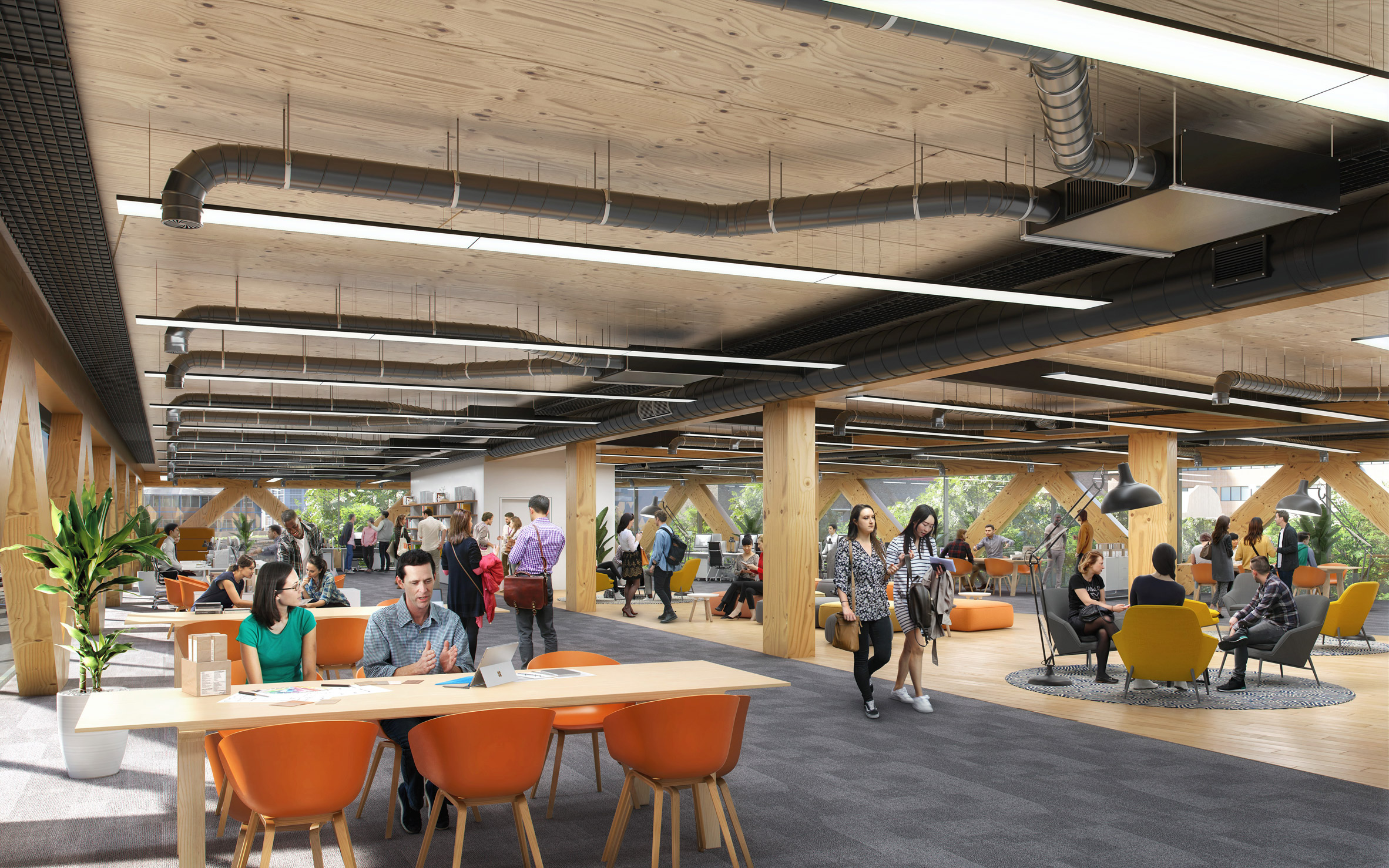 伦敦碳负性木质办公室“天堂”亮相-14