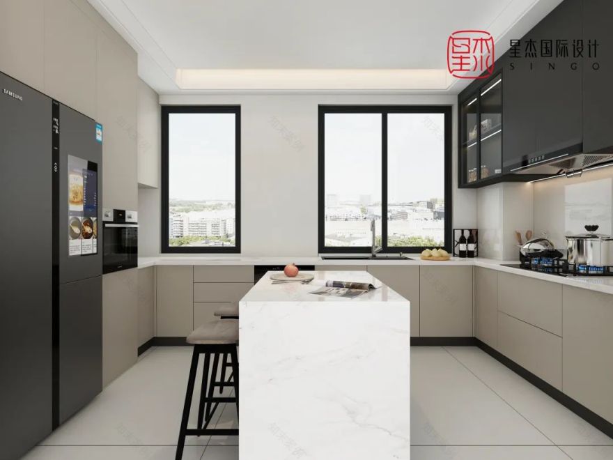 碧海蓝天的家 · 261㎡现代简约叠墅设计丨星杰-30