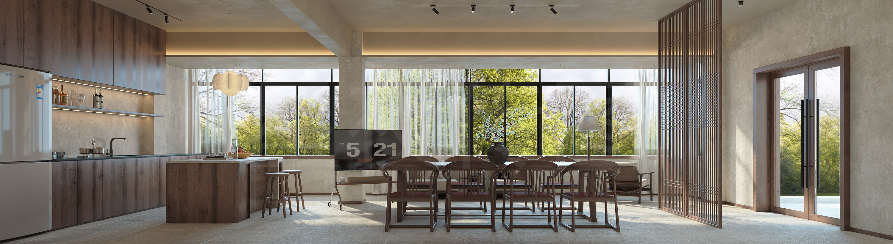 林间宋韵：把山野的风，吹进木构餐厅里-2