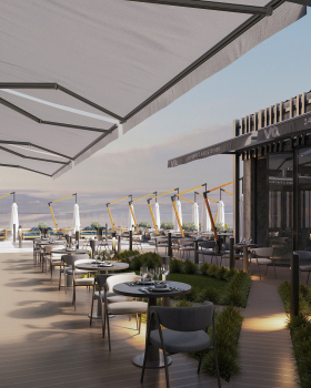 Terrace cafe / Turkestan