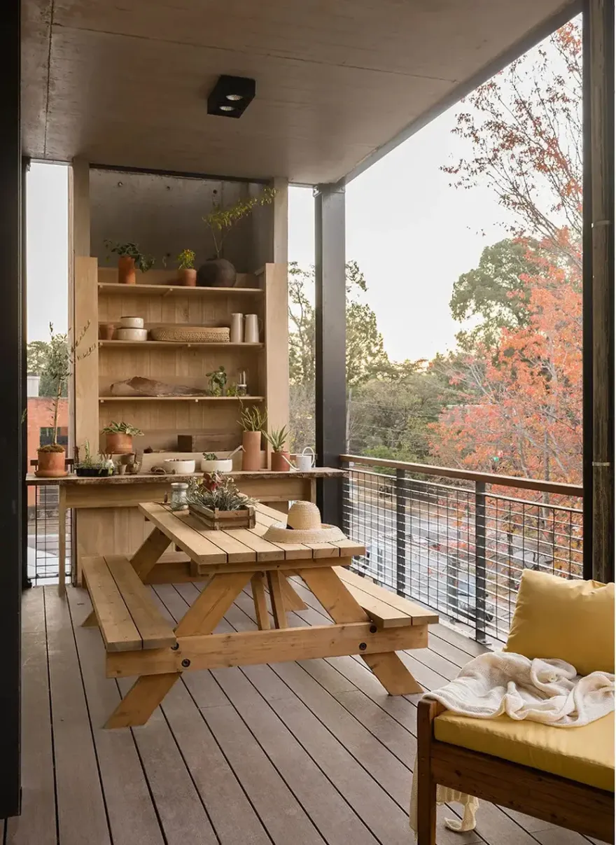 阿根廷绿色时尚公寓 | 木质与自然的完美融合-18