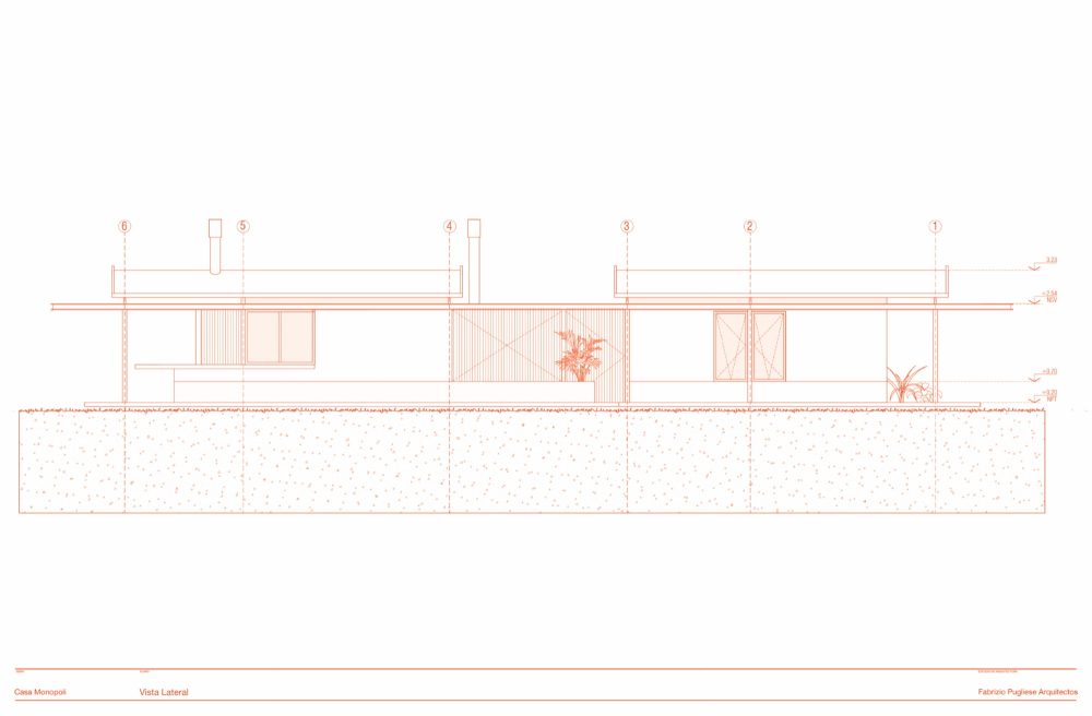 阿根廷Monopoli 住宅，金属框架+瓷屋顶(2021)(Fabrizio Pugliese)设计-47