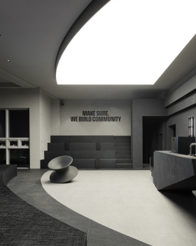 韩国 DMIL Office Lounge · 黑白简约的新媒体空间丨韩国首尔丨Plainoddity