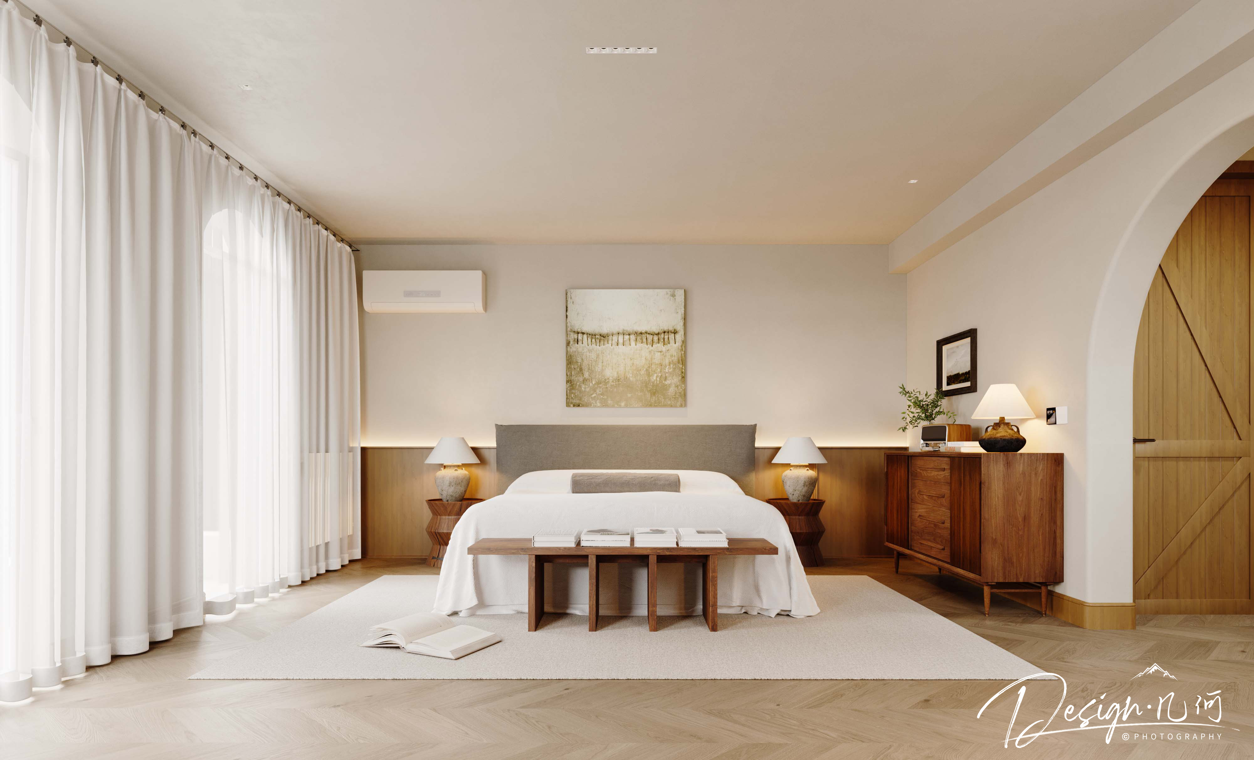 几何空间视觉表现 | 溪岸宝墅现代客餐厅-16