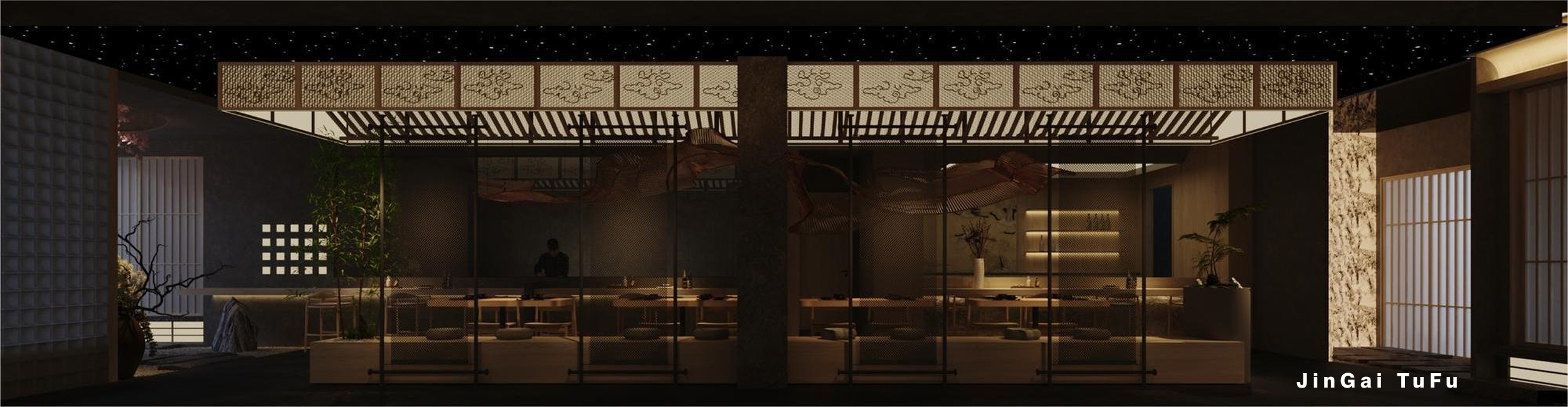 日式宁静餐饮空间设计丨图夫 x 金该-6