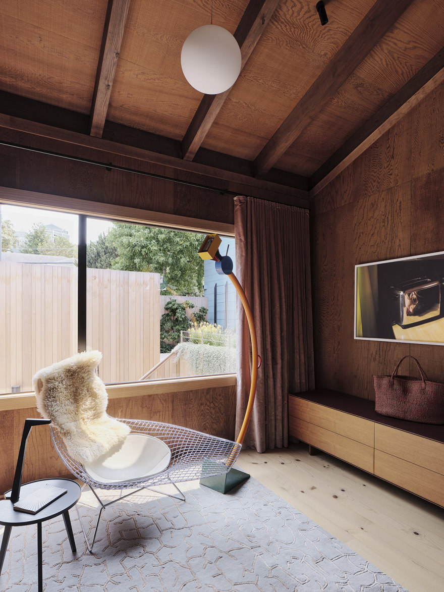 色彩与材质的完美融合 | 70 年代旧金山红杉屋的翻新设计-34