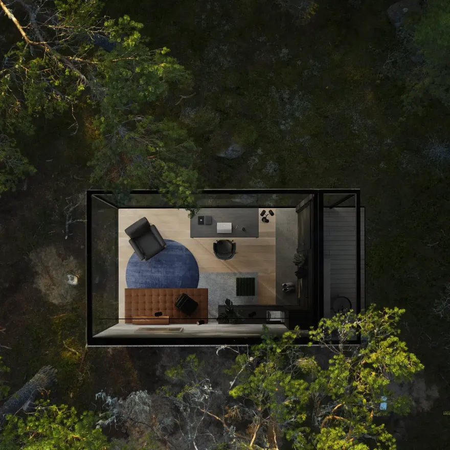 亚马逊推出 10m²镜面迷你屋,完美融入自然风景-10