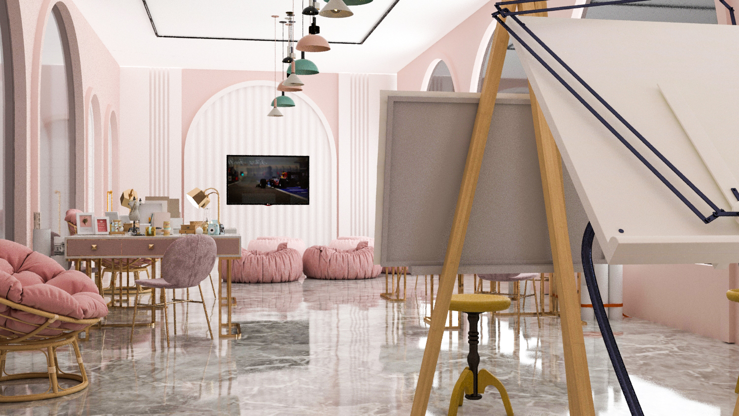 TIA FASHION COMPANY 室内设计项目丨MANSOURA UNIVERCITY 建筑学院四年级学生-21