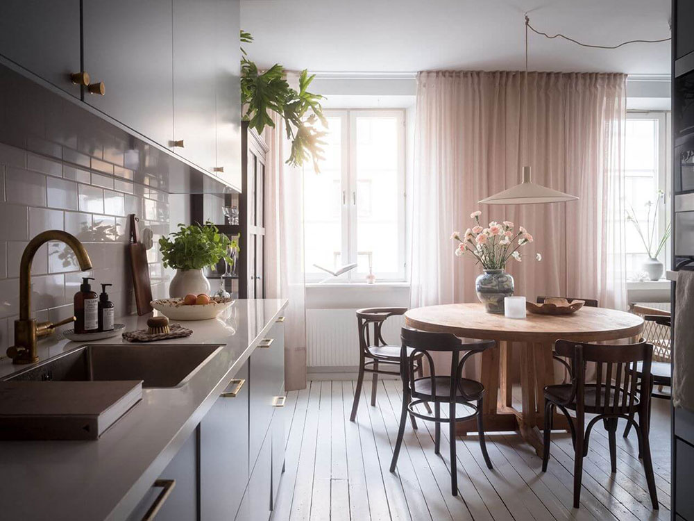 哥德堡带有女性风格的柔和斯堪的纳维亚风格家居（80 平方米）-6