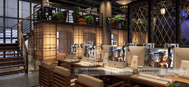 广州网吧装修网咖设计--东莞网咖装修设计案例-3