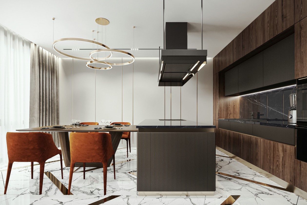 100㎡棕色系公寓 醇厚而温暖 沉稳而时尚-6