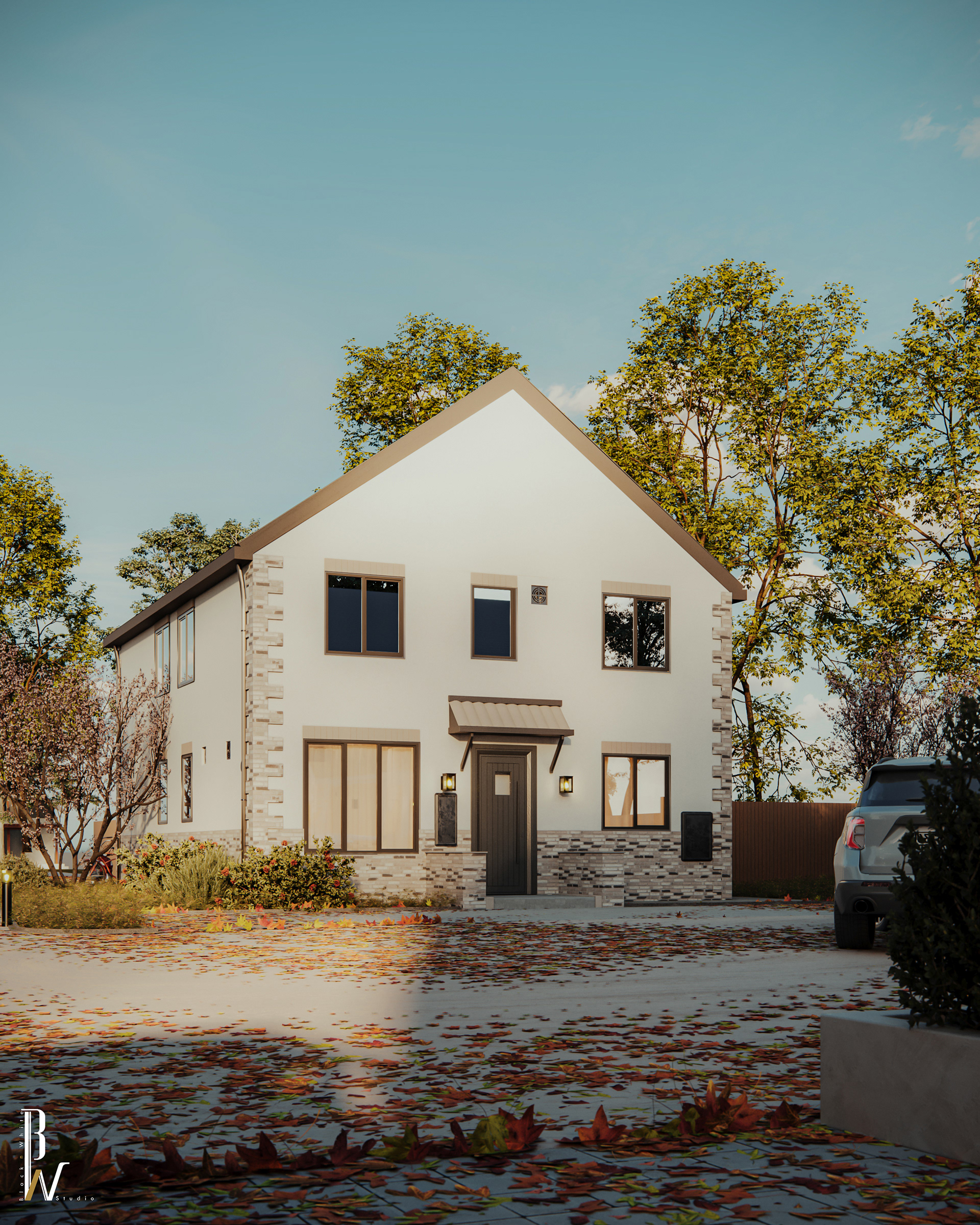 房屋正面丨United KingdomLondon丨Black N White-7