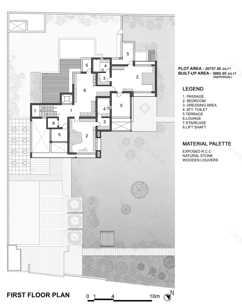 和谐共生 · 印度阿赫马德巴德双拼别墅设计丨The Grid Architects-37