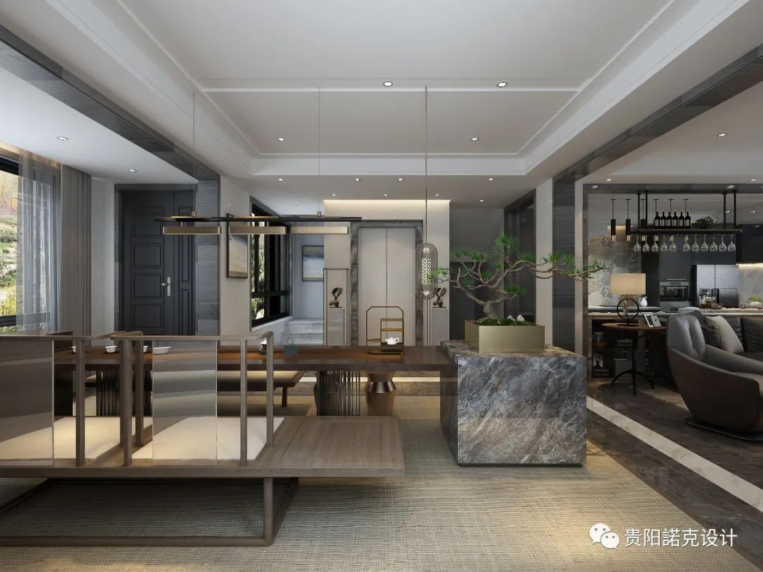贵阳中航城 400㎡现代轻奢别墅设计丨中国贵阳丨諾克设计-25