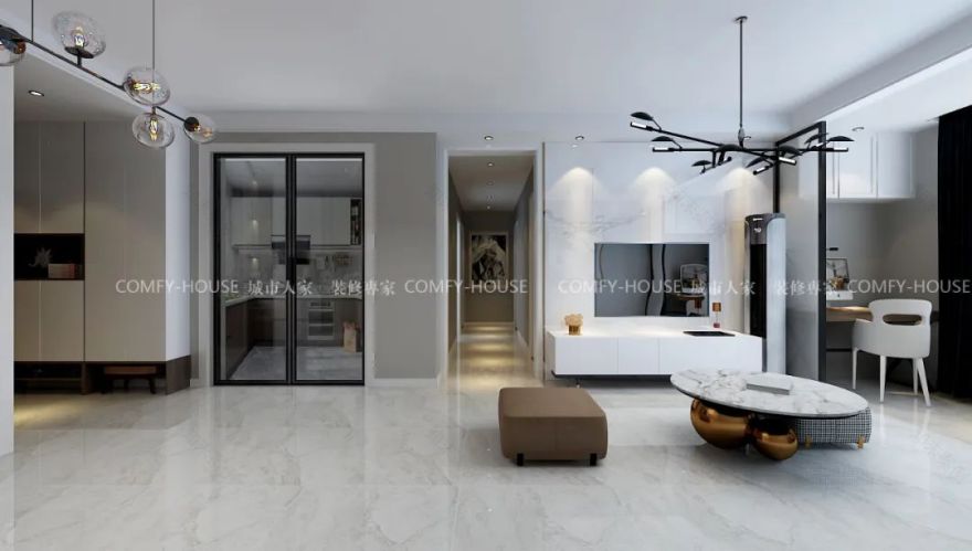 简约日式原木风,打造温馨百平米空间-1