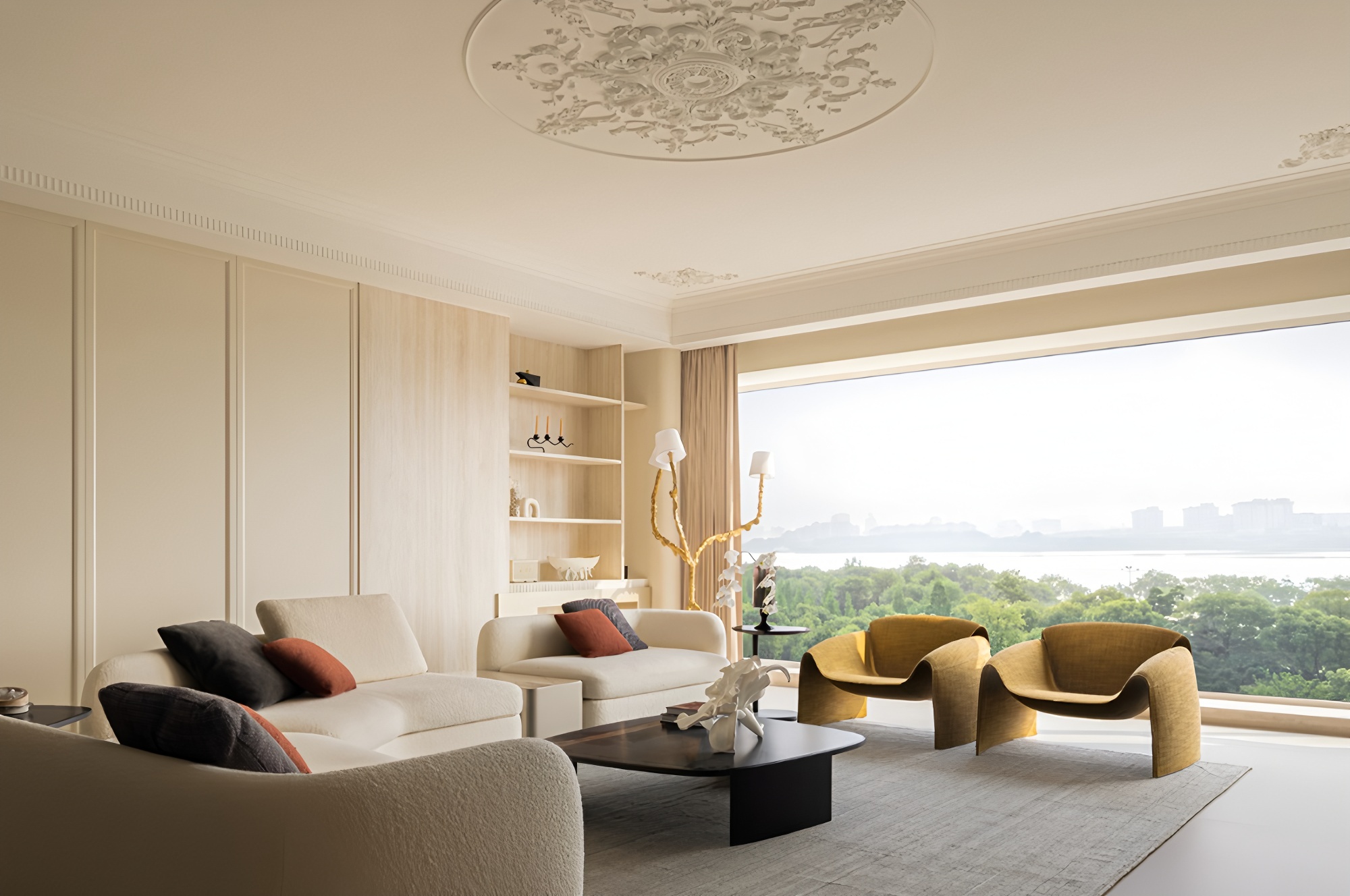 浪漫鎏金,方寸间纳四时湖景丨原想设计-5