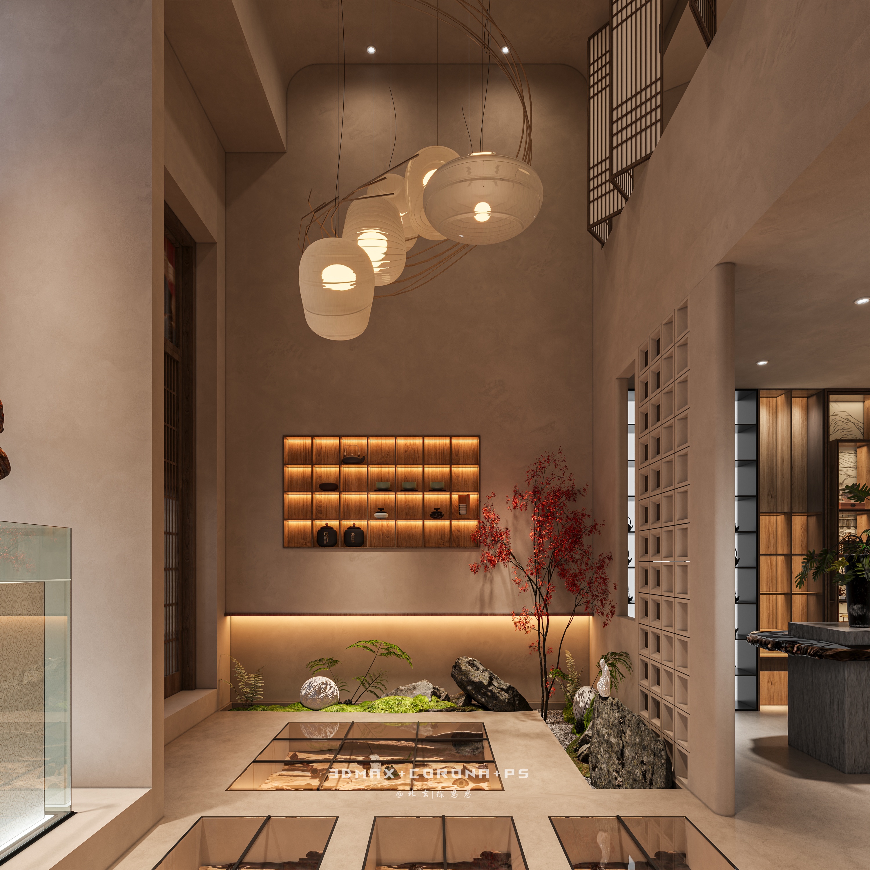 灰调侘寂 × 原木禅风：收藏店的东方美学叙事-1