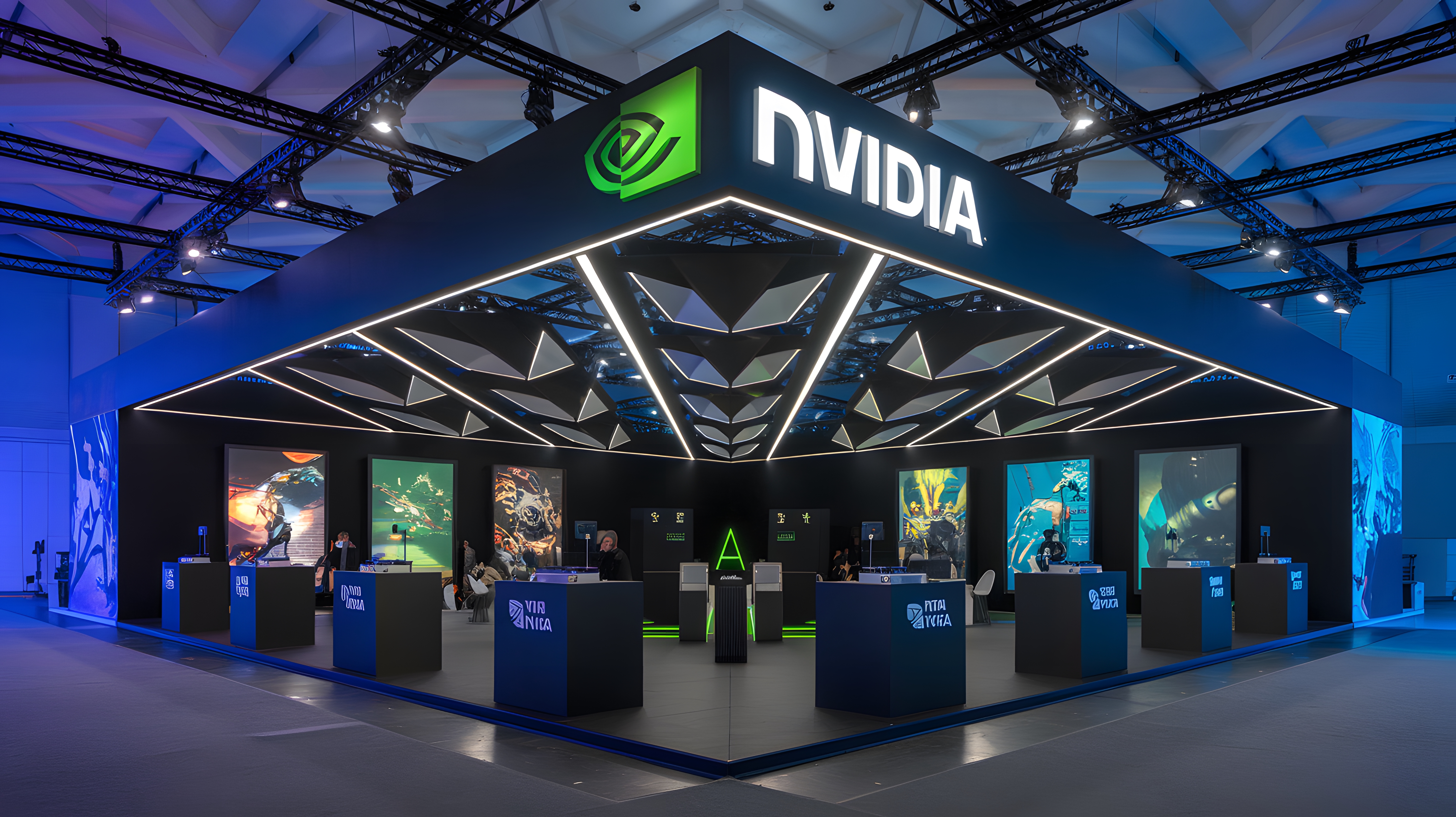 NVIDIA game exhibition booth.-31