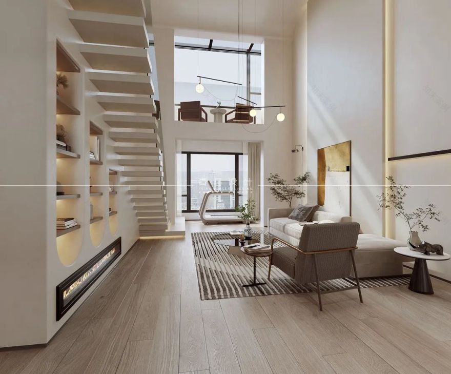 天地源兰亭坊顶复侘寂风别墅设计丨中国西安丨青马别墅设计-15