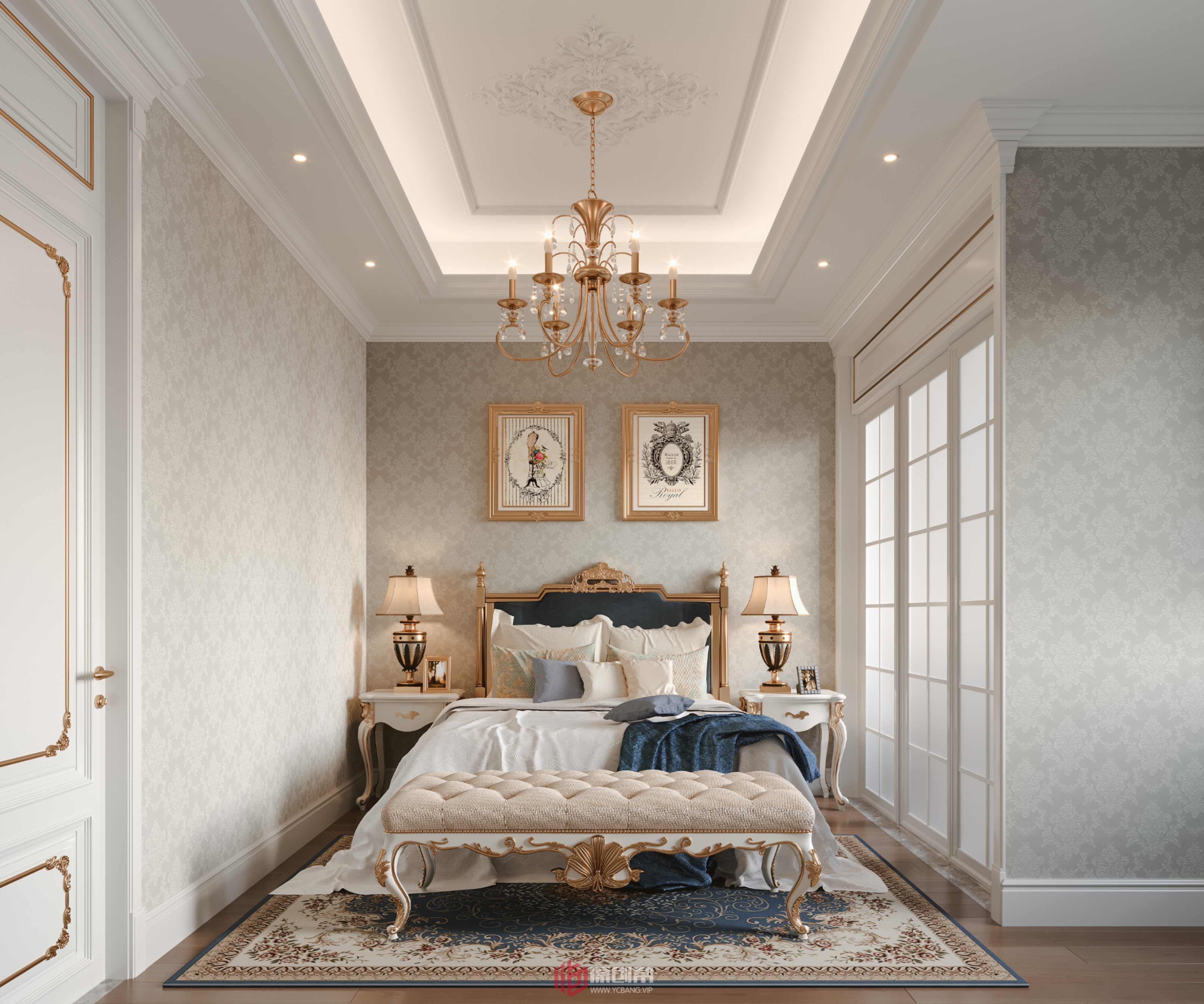 古典美式别墅设计丨名家设计-4