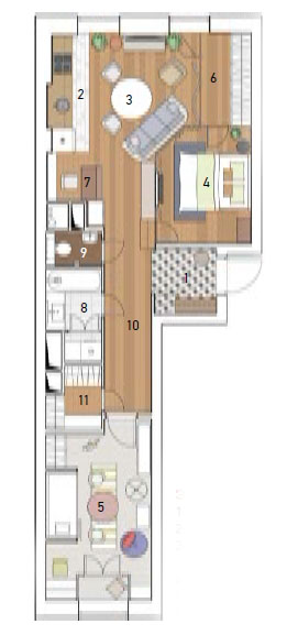 家庭两居室公寓设计-9