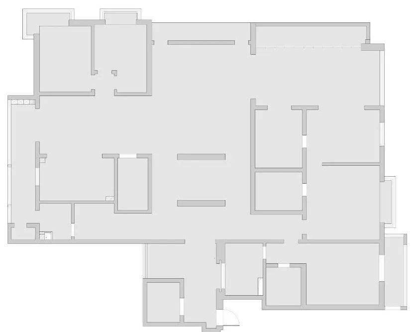 紫薇公园轻奢平层丨青马别墅空间设计-28