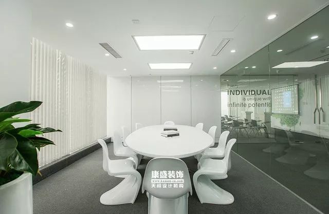 康盛装饰┃1500㎡极简办公空间本•色，打造科技与艺术的人文价值-71