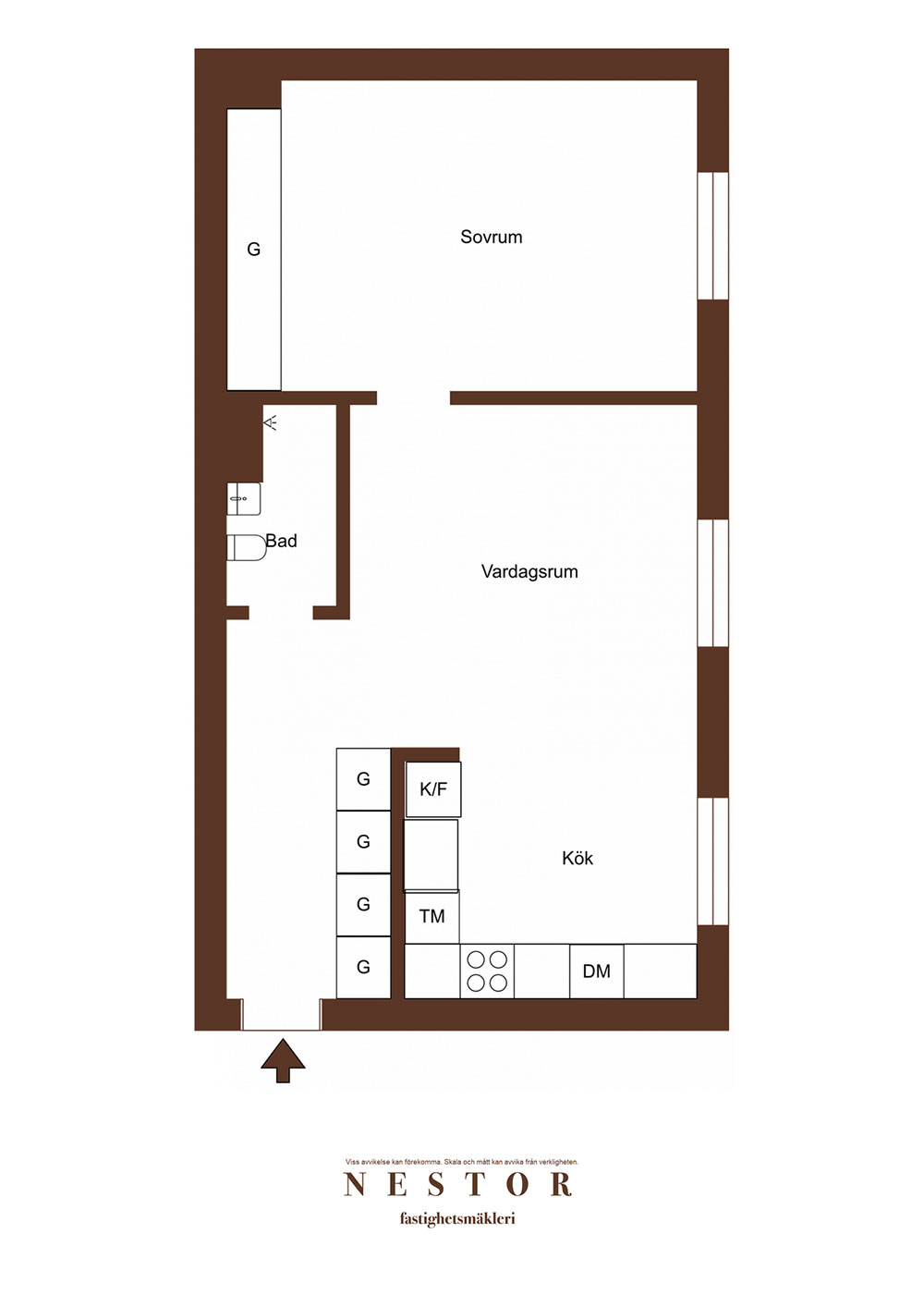瑞典斯德哥尔摩 48㎡小公寓的绿色与深蓝魅力-20