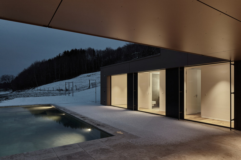 瑞士 Berna 住宅 | 融入景观的三层雕塑式建筑-32