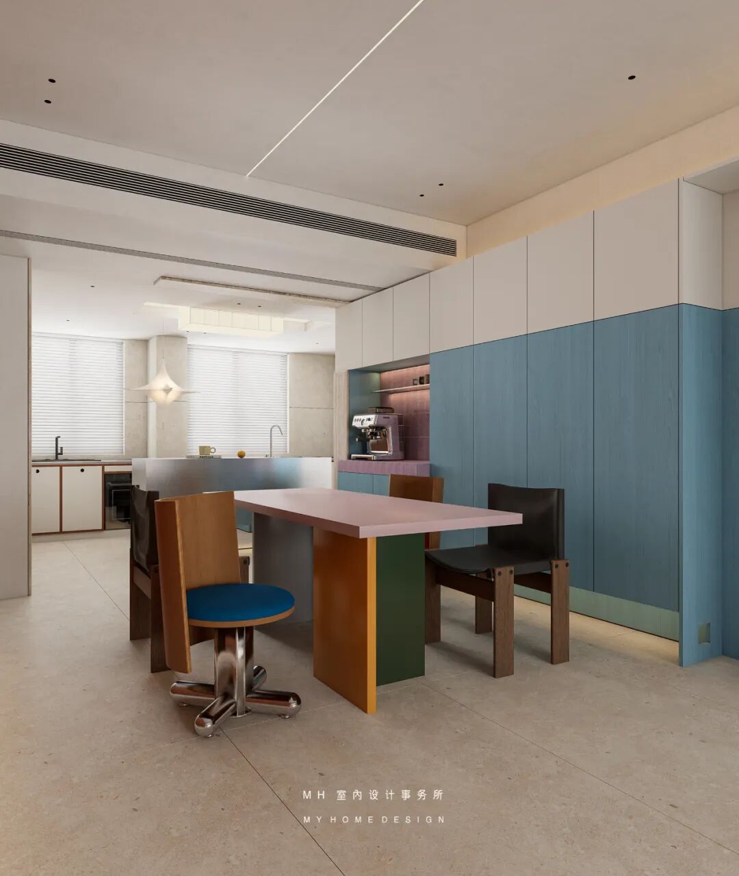 【首发】MH设计新作：色彩·情绪▏彰显个性跃层空间的趣活之境-27