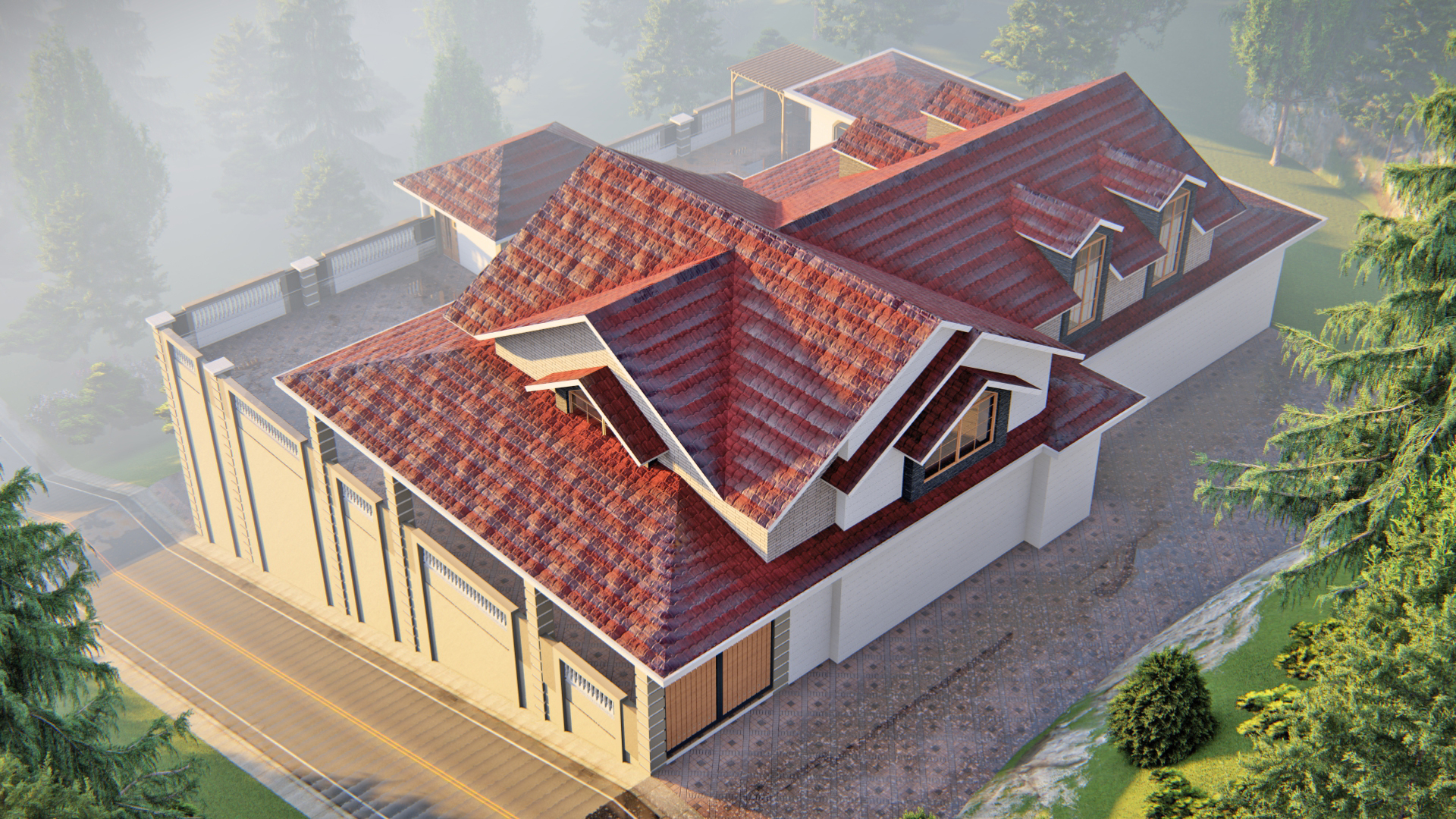 Modern House I Gabble Roof Design-3