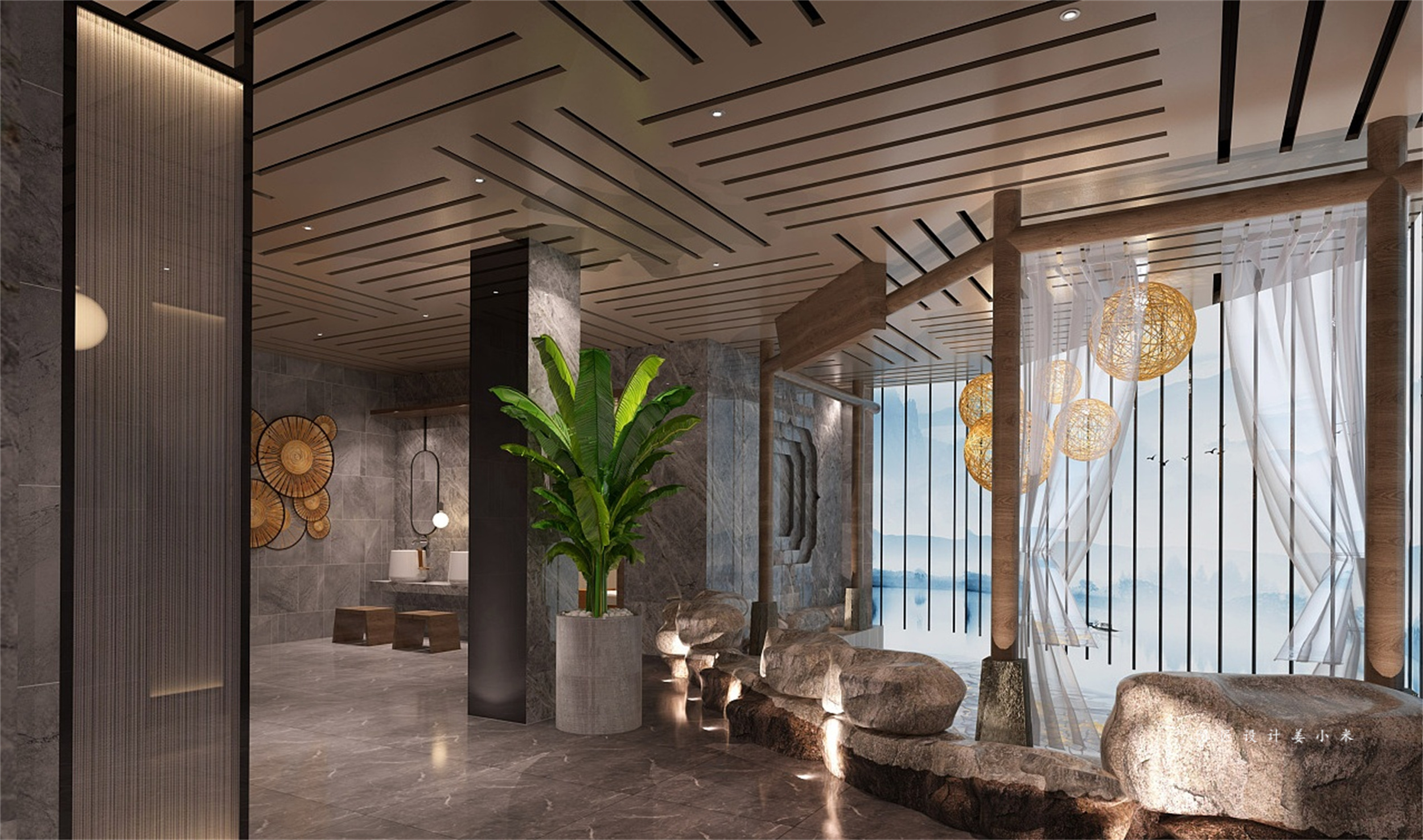 精致高端的足浴店设计-2