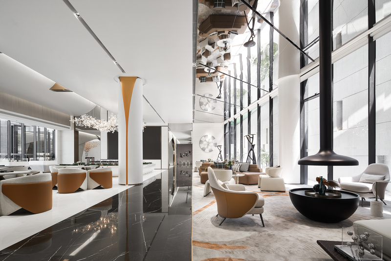 泰州中海九樾售楼处 | 银杏元素重构空间-8