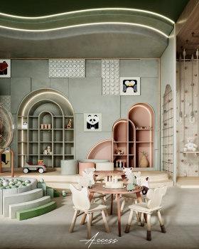 自然灵感儿童游戏室设计