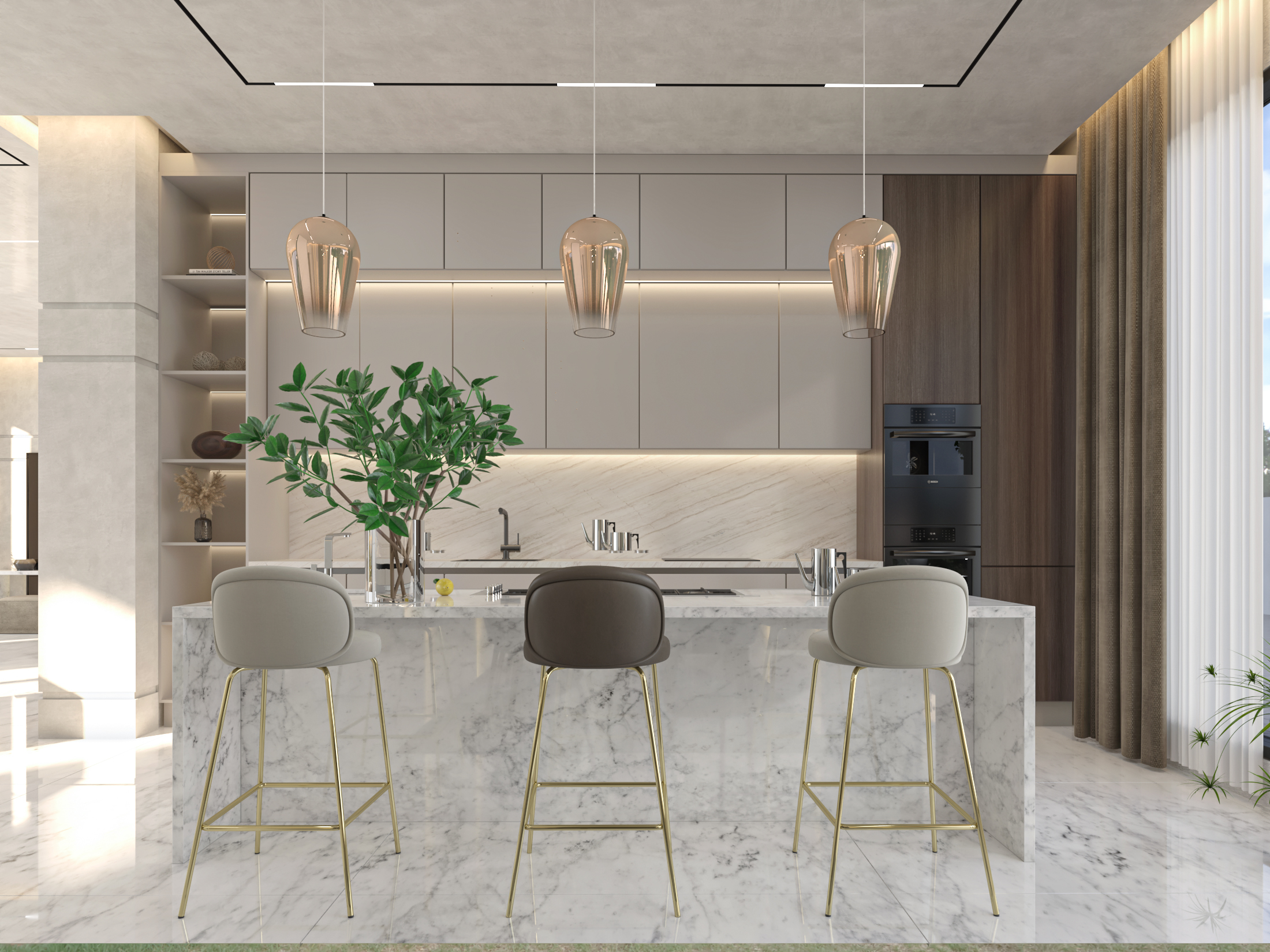 Modern villa - living-4