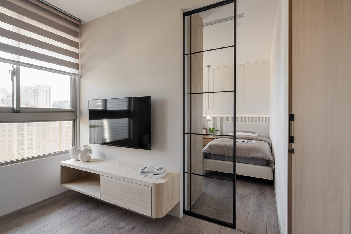 家装设计案例鉴赏——现代简约风度假感三居室-6