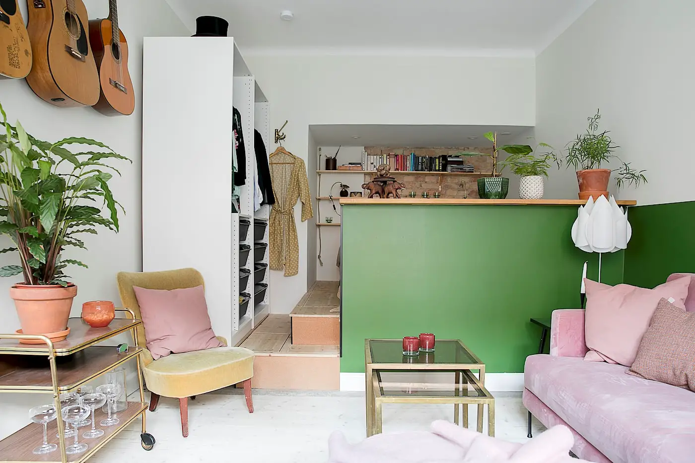 34 平米瑞典灵感小屋 | 色彩布局巧分区-8