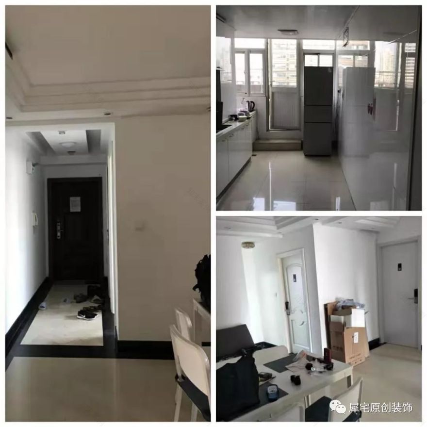 水泥灰++ 木色,140 平三房改四房,展现侘寂之美-17